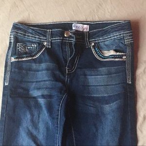 Blue design jeans